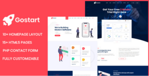 Gostart - Startup Landing Page