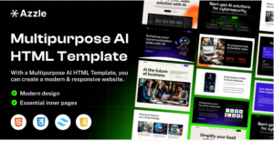 Azzle - AI Technology & Startup Business Tailwind Template