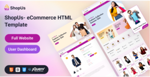 Shopus - Fashion eCommerce HTML Template