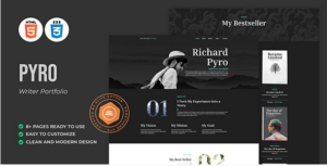 Pyro - Writer Portfolio HTML Template