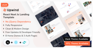 Upwind - Next Js Landing Page Template