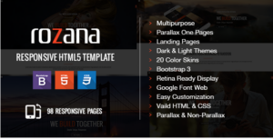 Rozana - Responsive Multipurpose & One Page Parallax