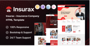 Insurax - Insurance Company HTML Template