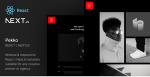 Pekko - Minimal Dark React NextJs Template