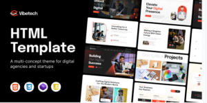 Vibetech - Creative Digital Agency Html Tempalte