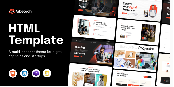 Vibetech - Creative Digital Agency Html Tempalte