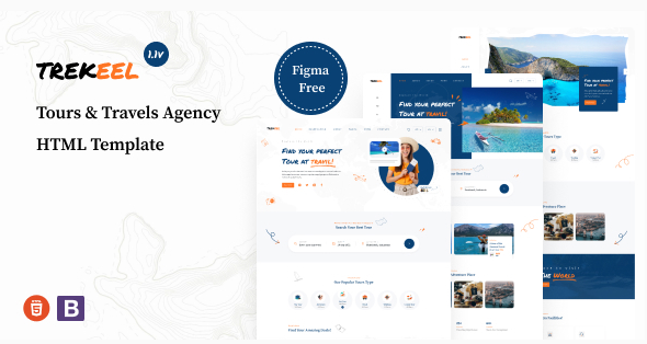 Trekee-Tours & Travels Agency HTML Template