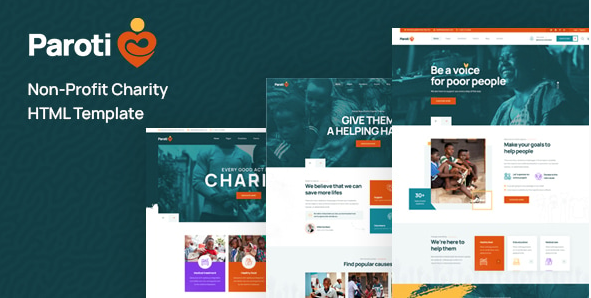 Paroti - Non Profit Charity HTML Template