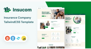 Insucom - Insurance Company TailwindCSS Template