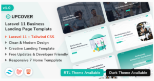Upcover - Laravel 11 Business Landing Page Template