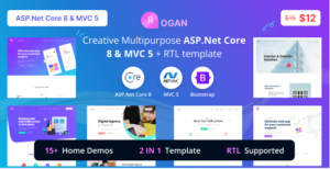 Rogan - Creative Multipurpose ASP.Net Core 8 & MVC 5 template