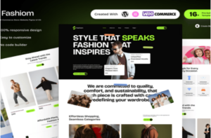 Fashiom - Fashion E-Commerce Store Elementor Template Kit 1.0