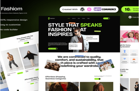 Fashiom - Fashion E-Commerce Store Elementor Template Kit 1.0