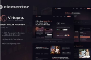 Virtapro - Modern Virtual Assistant Elementor Template Kit 1.0