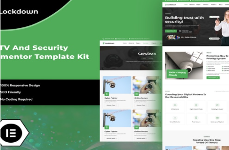 Lockdown - CCTV & Security Elementor Template Kit 1.0