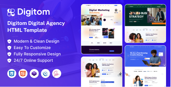 Digitom - Creative Digital Agency HTML Template