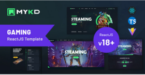 MYKD - eSports and Gaming NFT ReactJS Template
