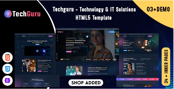 Techguru - Technology & IT Solutions HTML5 Template