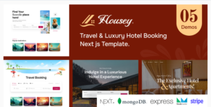 Housey - Resort & Hotel React Next js Template
