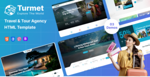 Turmet - Travel & Tour Agency HTML Template