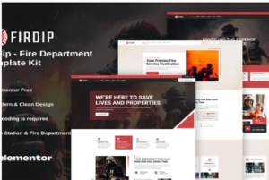 Firdip - Fire Department Elementor Template Kit 1.0