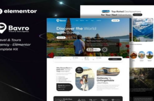 Bavro - Travel & Tour Agency Elementor Template Kits 1.0