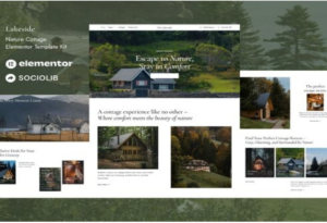 Lakeside - Nature Cottage Elementor Template Kit 1.0