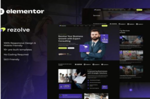 Rezolve - Business Consulting Elementor Template Kit 1.0