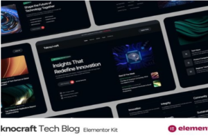 Teknocraft - Dark Theme Technology Blog Template Kit 1.0