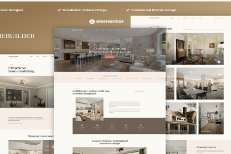 Rebuilder - Architecture & Interior Design Elementor Pro Template Kit 1.0