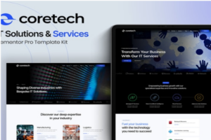 Coretech - IT Solutions & Services Elementor Pro Template Kit 1.0