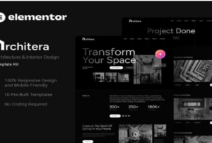Architera - Architecture & Interior Design Elementor Template Kit 1.0