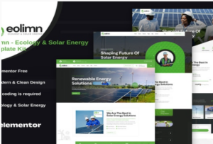 Eolimn - Ecology & Solar Energy Elementor Template Kit 1.0