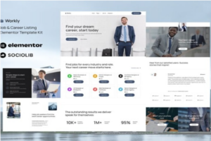 Workly - Job Listing & Career Recruitment Elementor Template Kit 1.0