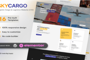 Skycargo - Logistic Cargo & Logistics Elementor Template Kit 1.0