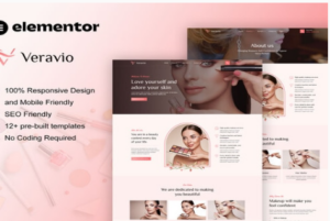 Veravio - Makeup Artist & Hair Stylist Elementor Template Kit 1.0