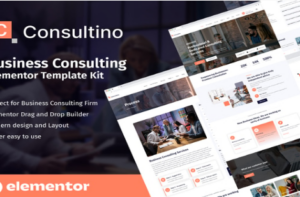 Consultino - Business Consulting Elementor Template Kit 1.0