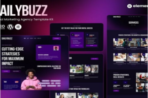 DailyBuzz - Digital Agency Elememtor Template Kit 1.0