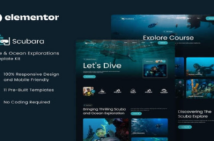 Scubara - Dive & Ocean Explorations Elementor Template Kit 1.0