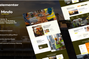 Mindo - Contractor & Construction Building Elementor Template Kit 1.0