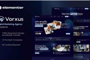 Vorxus - Digital Marketing Agency Elementor Template Kit 1.0