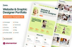 Zorox - Personal CV Elementor Pro Template Kit 1.0