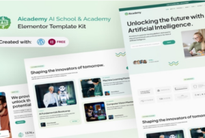 Aicademy - AI School & Academy Elementor Template Kit1.0