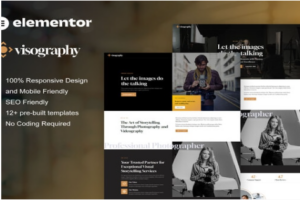 Visography - Photography & Portfolio Elementor Template Kit 1.0