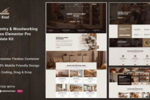 Nail&Knot - Carpentry & Woodworking Service Elementor Pro Template Kit 1.0