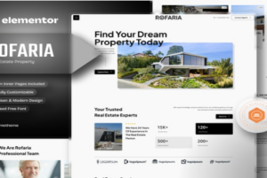 Rofaria - Real Estete Property Elementor Template Kit 1.0