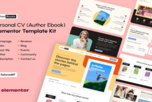 ArcherBooks - Author & eBook Resume Elementor Pro Template Kit 1.0