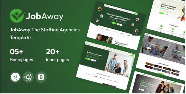Jobaway - Staffing Agency React Next Js Template