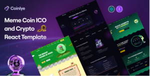 Coinlye - Meme coin ICO & Crypto React Template