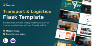 Translo - Transport and Logistics Flask Template